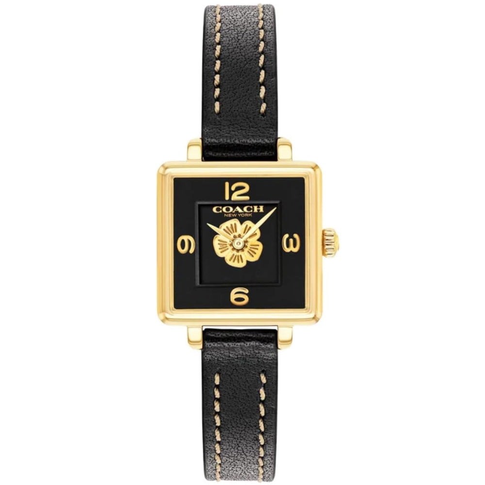 Coach Cass Black Dial Leather Strap Ladies Watch 14503695 – Watch