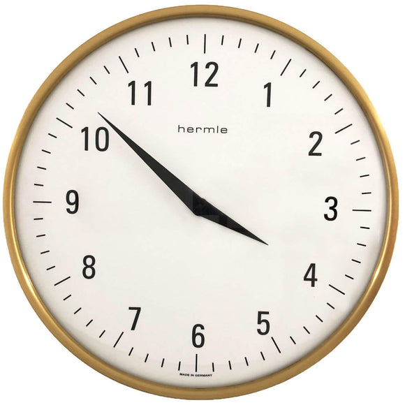Hermle Gold Tone Wall Clock 30917-002100 - Watch it! Pte Ltd