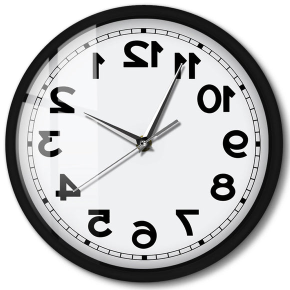 Anti-clockwise/ Reverse Working Wall Clock with Light Function  SK2-705 - Watch it! Pte Ltd
