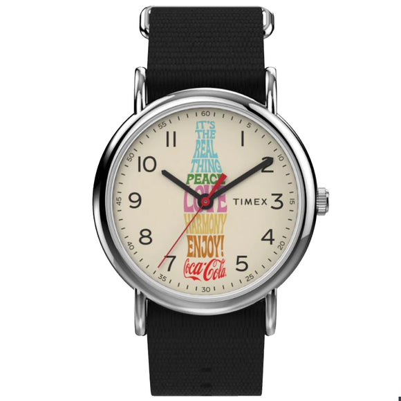 Timex Weekender x Coca Cola 38mm Fabric Strap Watch TW2V29800 - Watch it! Pte Ltd