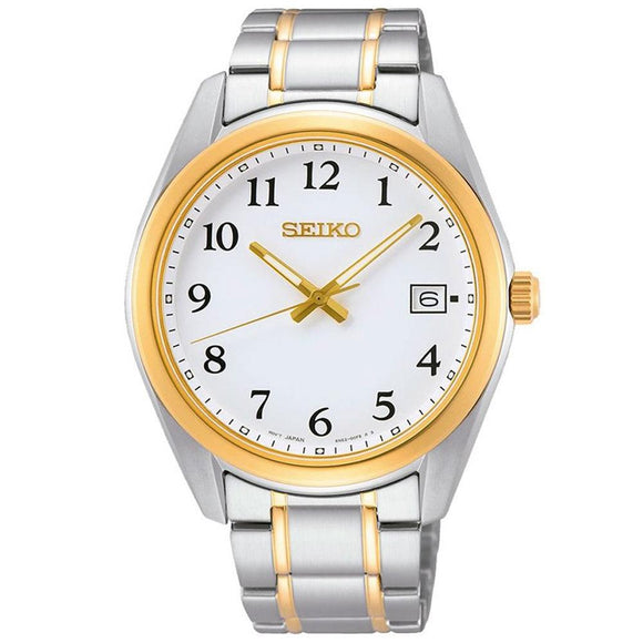 Seiko Two-Tone Mens Quartz Watch SUR460P1 - Watch it! Pte Ltd