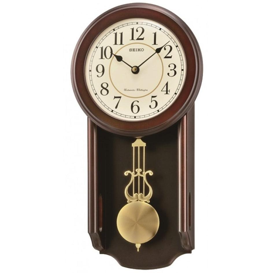 SEIKO Wooden Westminster/Whittington Chime Pendulum Wall Clock