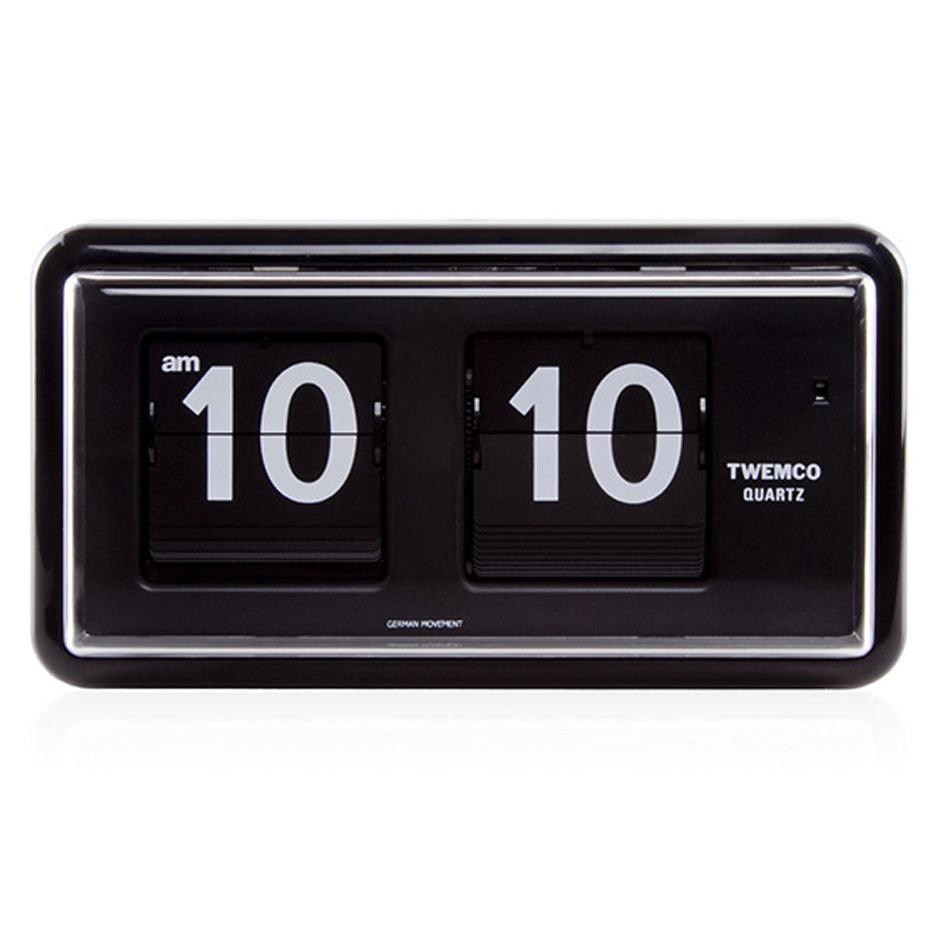 インテリア時計 TWEMCO BLACK Twemco QT-30 Flip Clock Black – Watch it! Pte Ltd