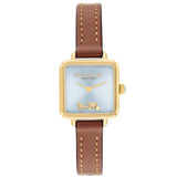 Coach Cass Brown Saddle Leather Strap Ladies Watch 14504231