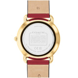 Coach Elliot Red Leather Strap Ladies Watch 14504378