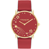Coach Elliot Red Leather Strap Ladies Watch 14504378