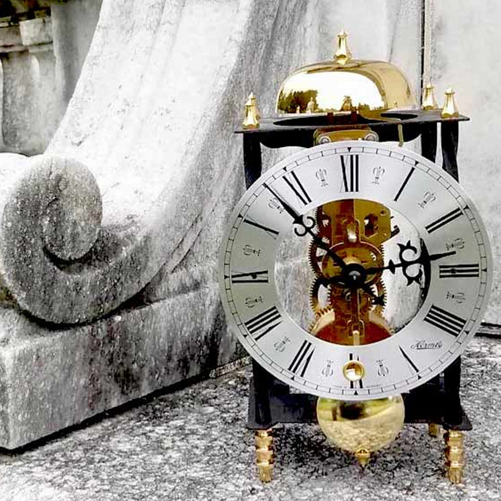 Hermle Watch Hermle Wrought-Iron Mantle Clock 14-Day Skeleton Movement - Made In Ge ...