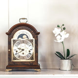 Hermle Walnut Finish Mantel Clock 23054-030340 - Made In Germany - Watch it! Pte Ltd