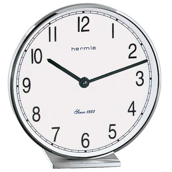 Hermle Fremont Brass Table Clock (Silver) - Made In Germany - Watch it! Pte Ltd