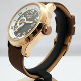 Elysee Automatic Black Leather/Brown Silicone Men Watch 28421