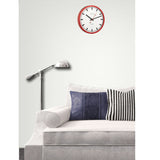 Hermle 30471-362100 "Grand Central" Stainless Steel Wall Clock (Red) - Watch it! Pte Ltd