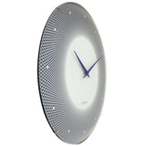 NEXTIME DEEP 50 Large Domed Glass Wall Clock 3315BL