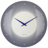 NEXTIME DEEP 50 Large Domed Glass Wall Clock 3315BL