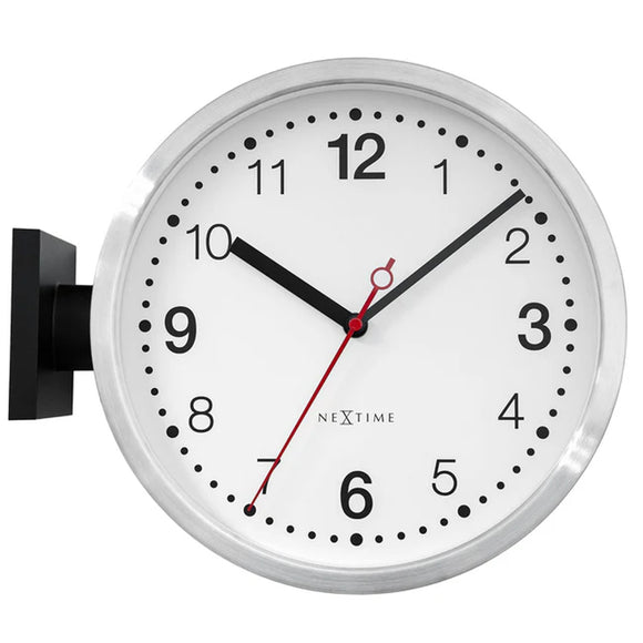 NEXTIME Double small double sided Wall Clock 3334AR