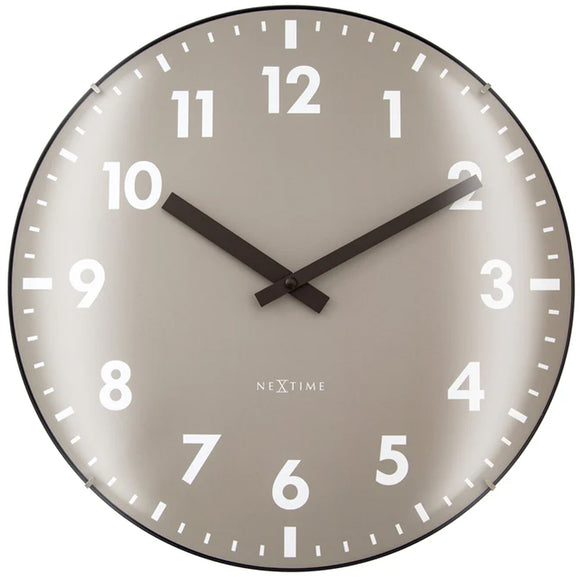 NEXTIME DUOMO Domed Glass Wall Clock 3542KI