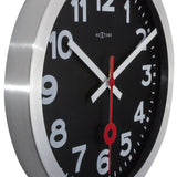NEXTIME STATION Aluminum Wall Clock 3999ARZW