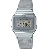 Casio Vintage Digital Mesh Strap Watch A700WM-7ADF - Watch it! Pte Ltd