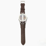 Misaki ADRENALINBRS Stylish Brown Leather Strap Mens Watch