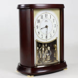 Seiko Emblem Alter Wood Mantel Clock AHW566B