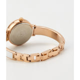 Anne Klein Genuine Diamond Dial Bangle Ladies Watch with Bracelet Set AK/3620WTST