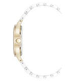 Anne Klein Floral Dial White Ceramic Bracelet Ladies Watch AK/5172GPWT