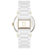 Anne Klein Floral Dial White Ceramic Bracelet Ladies Watch AK/5172GPWT