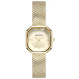 Anne Klein Octagon Gold Mesh Strap Ladies Watch AK/5248CHGB - Watch it! Pte Ltd