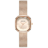 Anne Klein Octagon Rose Gold Mesh Strap Ladies Watch AK/5248RGRG