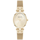 Anne Klein Oval Gold Mesh Strap Ladies Watch AK/5326CHGB - Watch it! Pte Ltd