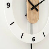 Modern Nordic Design Wall Clock with pendulum
