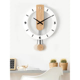 Modern Nordic Design Wall Clock with pendulum