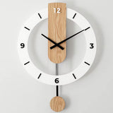 Modern Nordic Design Wall Clock with pendulum