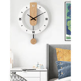 Modern Nordic Design Wall Clock with pendulum