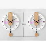 Modern Nordic Design Wall Clock with pendulum