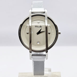 Misaki BERMUDA Ladies Pearl Cream Dial Mesh Strap Watch - Watch it! Pte Ltd
