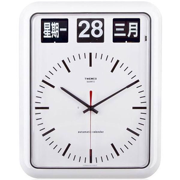 Twemco BQ-12B Flip Clock (White)(Chinese Characters) – Watch it