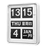 Twemco BQ-170 Flip Clock (White)(Chinese Character) 24 Hour - Watch it! Pte Ltd
