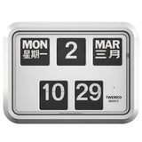 Twemco BQ-17 Flip Clock White (24 HOUR) (Chinese Character) - Watch it! Pte Ltd