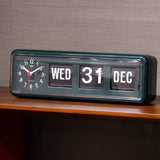 Twemco BQ-38 Flip Clock Green - Watch it! Pte Ltd