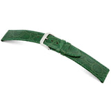 RIOS BRAZIL Embossed Crocodile Grain Leather Watch Straps