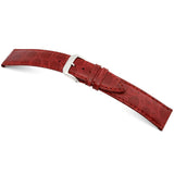 RIOS BRAZIL Embossed Crocodile Grain Leather Watch Straps