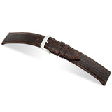 RIOS BRAZIL Embossed Crocodile Grain Leather Watch Straps