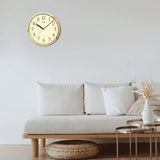 Rhythm Golden Quiet Sweep Wall Clock CMG839AZ18