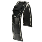 RIOS CONNOISSEUR Genuine Alligator Leather Watch Straps