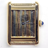 [RARE] CARTIER Must De Cartier Trinity Tank, 1980s Vintage Handwinding Watch