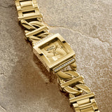 Guess Runaway Gold Tone Stainless Steel Strap Ladies Watch GW0603L2 - Watch it! Pte Ltd