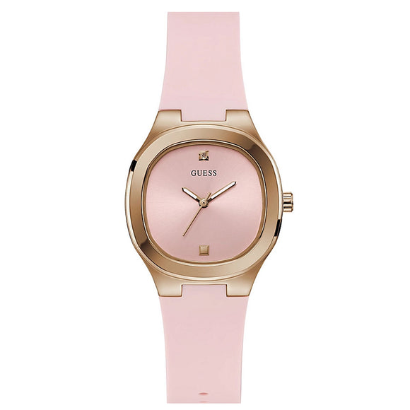 Guess Eve Silicone Pink Strap Ladies Watch GW0658L2