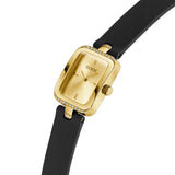Guess Isla Gold Tone Black Silicone Strap Ladies Watch GW0926L2