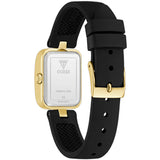 Guess Isla Gold Tone Black Silicone Strap Ladies Watch GW0926L2