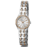 Guess Pixie Rose Gold Silver Two Tone Watch with Crystals bezel GW0931L5 - Watch it! Pte Ltd